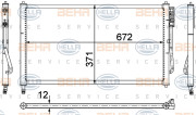 8FC 351 037-474 HELLA kondenzátor klimatizácie 8FC 351 037-474 HELLA