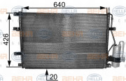 8FC 351 037-641 HELLA kondenzátor klimatizácie 8FC 351 037-641 HELLA