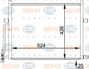 8FC 351 038-204 HELLA kondenzátor klimatizácie 8FC 351 038-204 HELLA