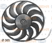 8EW 351 038-361 Větrák, chlazení motoru HELLA