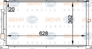 8FC 351 038-714 HELLA kondenzátor klimatizácie 8FC 351 038-714 HELLA