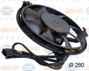 8EW 351 039-771 HELLA ventilátor chladenia motora 8EW 351 039-771 HELLA