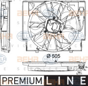 8EW 351 040-421 HELLA ventilátor chladenia motora 8EW 351 040-421 HELLA