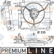 8EW 351 041-181 HELLA ventilátor chladenia motora 8EW 351 041-181 HELLA