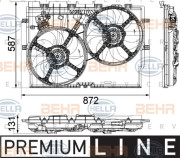 8EW 351 041-451 HELLA ventilátor chladenia motora 8EW 351 041-451 HELLA