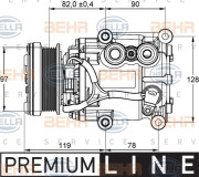 8FK 351 113-311 Kompresor, klimatizace BEHR HELLA SERVICE *** PREMIUM LINE *** HELLA