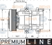 8FK 351 113-381 HELLA kompresor klimatizácie 8FK 351 113-381 HELLA