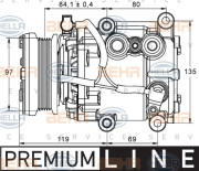 8FK 351 113-401 HELLA kompresor klimatizácie 8FK 351 113-401 HELLA