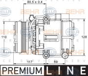 8FK 351 113-411 HELLA kompresor klimatizácie 8FK 351 113-411 HELLA