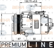 8FK 351 113-441 Kompresor, klimatizace BEHR HELLA SERVICE *** PREMIUM LINE *** HELLA