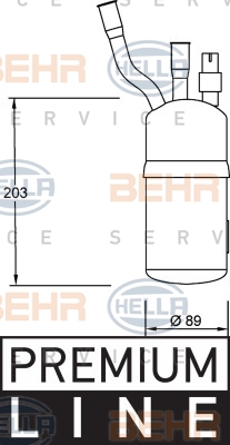 8FT 351 192-321 HELLA vysúżač klimatizácie 8FT 351 192-321 HELLA