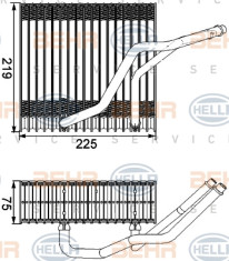 8FV 351 210-541 HELLA výparník klimatizácie 8FV 351 210-541 HELLA