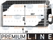 8FV 351 210-711 HELLA výparník klimatizácie 8FV 351 210-711 HELLA