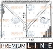 8FV 351 211-201 HELLA výparník klimatizácie 8FV 351 211-201 HELLA