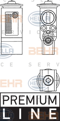 8UW 351 234-231 HELLA expanzný ventil klimatizácie 8UW 351 234-231 HELLA