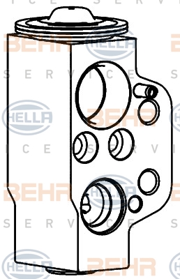 8UW 351 234-561 HELLA expanzný ventil klimatizácie 8UW 351 234-561 HELLA