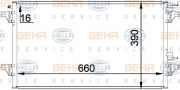 8FC 351 300-344 HELLA kondenzátor klimatizácie 8FC 351 300-344 HELLA