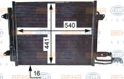 8FC 351 301-054 HELLA kondenzátor klimatizácie 8FC 351 301-054 HELLA