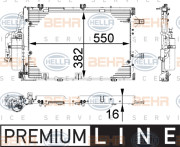 8FC 351 301-191 HELLA kondenzátor klimatizácie 8FC 351 301-191 HELLA