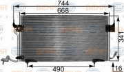 8FC 351 301-291 HELLA kondenzátor klimatizácie 8FC 351 301-291 HELLA