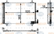 8FC 351 301-384 HELLA kondenzátor klimatizácie 8FC 351 301-384 HELLA