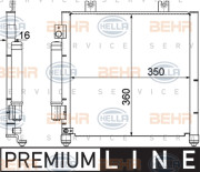 8FC 351 301-411 HELLA kondenzátor klimatizácie 8FC 351 301-411 HELLA