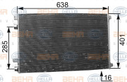 8FC 351 301-564 HELLA kondenzátor klimatizácie 8FC 351 301-564 HELLA