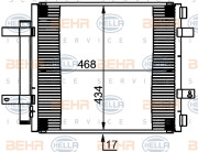 8FC 351 301-591 HELLA kondenzátor klimatizácie 8FC 351 301-591 HELLA