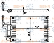 8FC 351 302-211 HELLA kondenzátor klimatizácie 8FC 351 302-211 HELLA