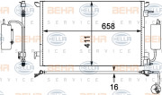 8FC 351 302-531 HELLA kondenzátor klimatizácie 8FC 351 302-531 HELLA