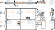 8FC 351 302-551 HELLA kondenzátor klimatizácie 8FC 351 302-551 HELLA