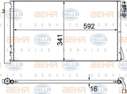 8FC 351 302-624 HELLA kondenzátor klimatizácie 8FC 351 302-624 HELLA