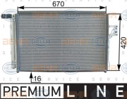 8FC 351 303-191 HELLA kondenzátor klimatizácie 8FC 351 303-191 HELLA