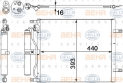 8FC 351 303-251 HELLA kondenzátor klimatizácie 8FC 351 303-251 HELLA