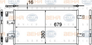 8FC 351 303-591 HELLA kondenzátor klimatizácie 8FC 351 303-591 HELLA