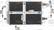 8FC 351 304-764 HELLA kondenzátor klimatizácie 8FC 351 304-764 HELLA