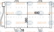 8FC 351 306-681 HELLA kondenzátor klimatizácie 8FC 351 306-681 HELLA