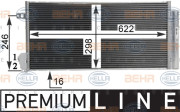 8FC 351 310-591 HELLA kondenzátor klimatizácie 8FC 351 310-591 HELLA