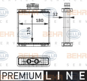 8FH 351 311-111 HELLA výmenník tepla vnútorného kúrenia 8FH 351 311-111 HELLA