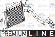 8FH 351 315-591 HELLA výmenník tepla vnútorného kúrenia 8FH 351 315-591 HELLA