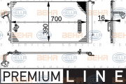 8FC 351 317-461 Kondenzátor, klimatizace BEHR HELLA SERVICE *** PREMIUM LINE *** HELLA