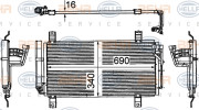 8FC 351 318-791 HELLA kondenzátor klimatizácie 8FC 351 318-791 HELLA