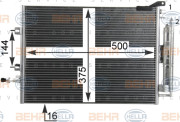 8FC 351 319-244 HELLA kondenzátor klimatizácie 8FC 351 319-244 HELLA