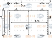 8FC 351 319-451 HELLA kondenzátor klimatizácie 8FC 351 319-451 HELLA