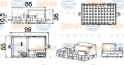 5HL 351 321-211 HELLA regulator, ventilator vnutorneho priestoru 5HL 351 321-211 HELLA