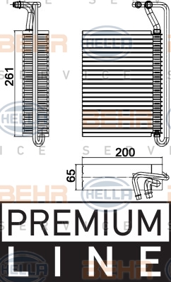 8FV 351 330-501 HELLA výparník klimatizácie 8FV 351 330-501 HELLA