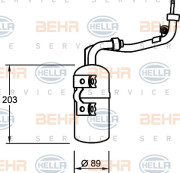 8FT 351 335-061 HELLA vysúżač klimatizácie 8FT 351 335-061 HELLA