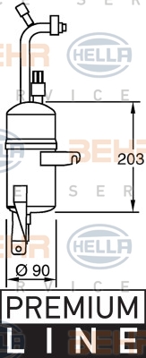 8FT 351 335-131 HELLA vysúżač klimatizácie 8FT 351 335-131 HELLA