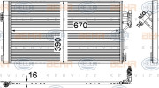 8FC 351 343-004 HELLA kondenzátor klimatizácie 8FC 351 343-004 HELLA