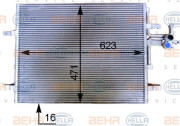 8FC 351 343-141 HELLA kondenzátor klimatizácie 8FC 351 343-141 HELLA